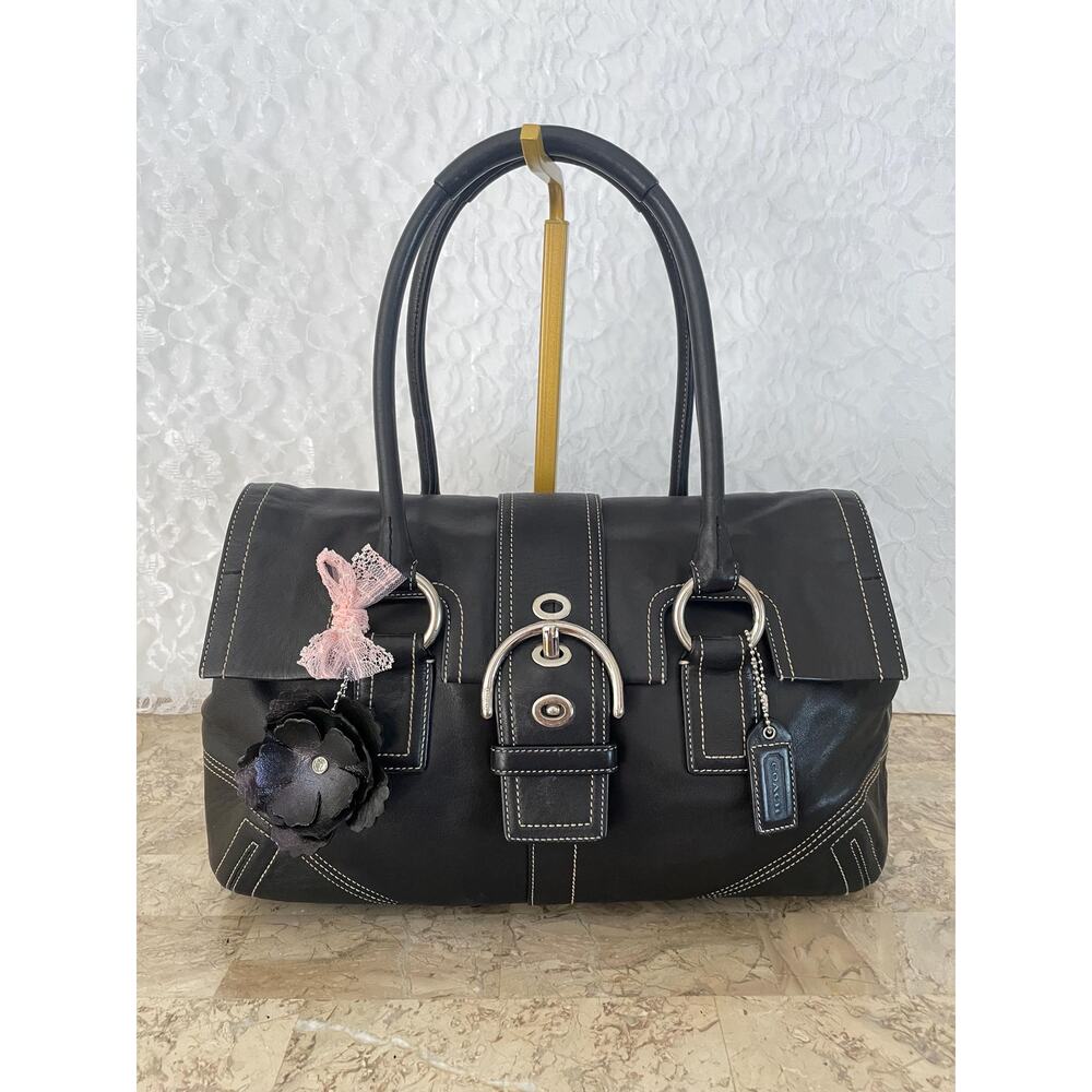 Coach Soho Black Satchel Y2K Vintage